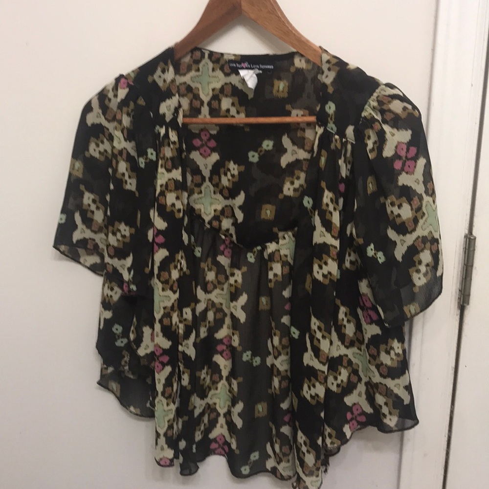 3 for $15 Colorful Loved Squared open blouse. A1